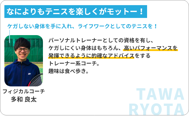 フィジカルコーチ 多和良太